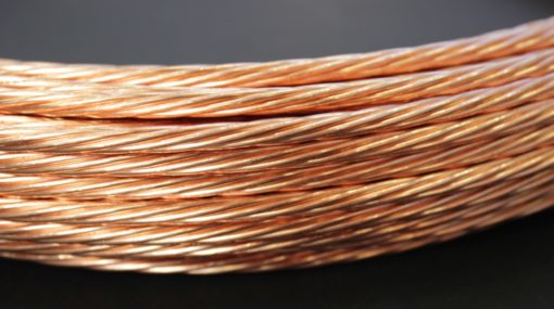 Cablette cuivre nu - Tresse de cuivre nue de 25mm² - Couronne 5m